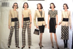 2009 CONTRAST JACKET, DRESS,TOP,LONG SKIRT,PANTS PATTERN 14-18